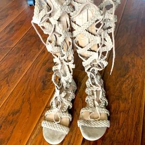 Mossimo tall zip/tie sandals